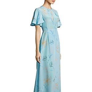 Diane Von Furstenberg Blue Floral Dress